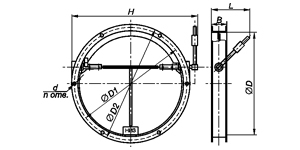 Клапаны обратные общего назначения круглого и прямоугольного сечения серии 5.904-41
